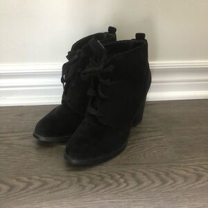 Call It Spring Velvet Lace Up Heel Boots | Size‎ 9